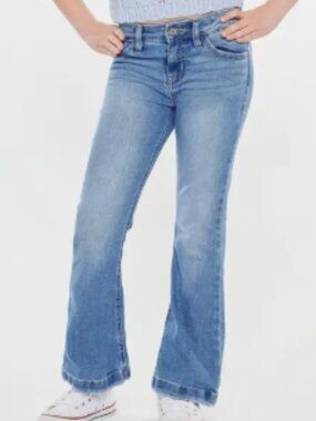 KanCan Mid Rise Flare Jeans-girls